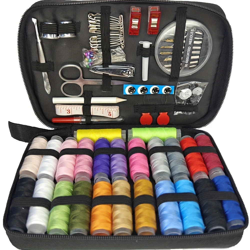 Sewing Thread Production - 67/128 stuks naaiset met naaibenodigdheden en