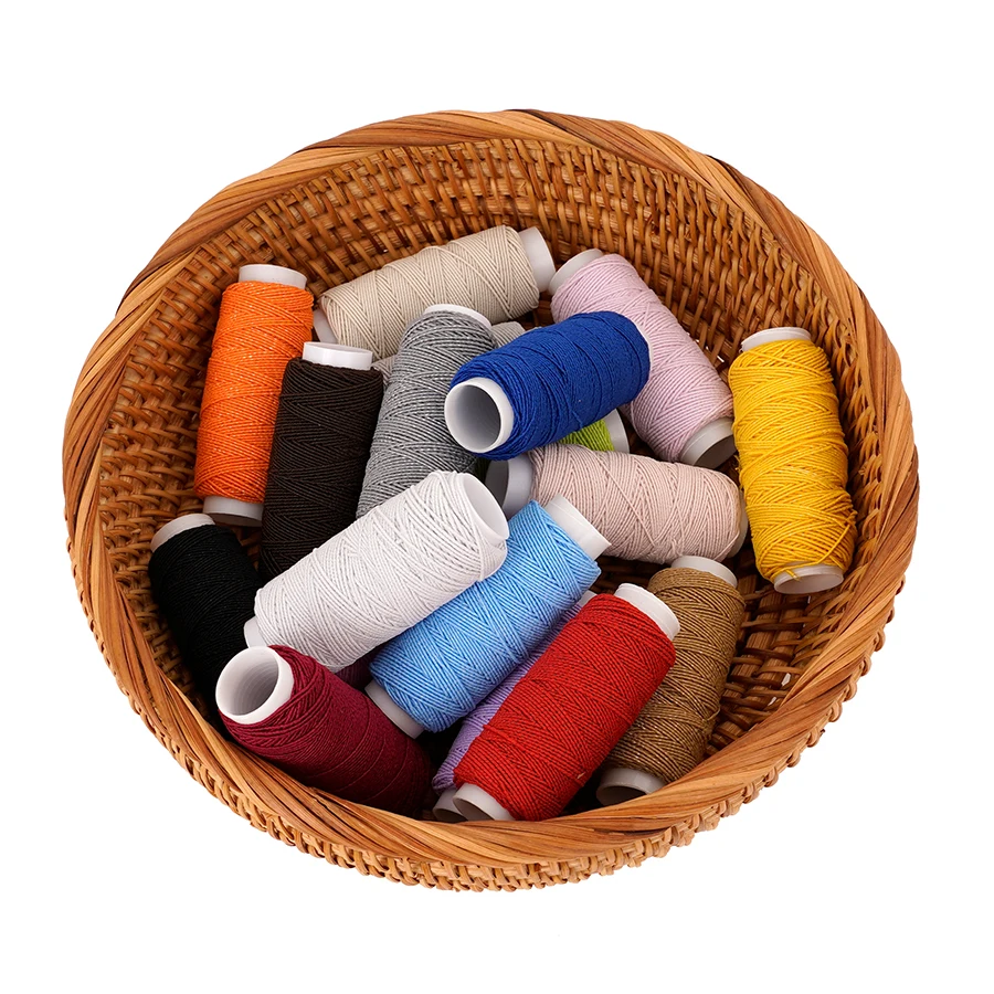 Sewing Machine Yarn - 18-Kleur 0.6mm Ultrafijne Elastische Draad High-Stretch