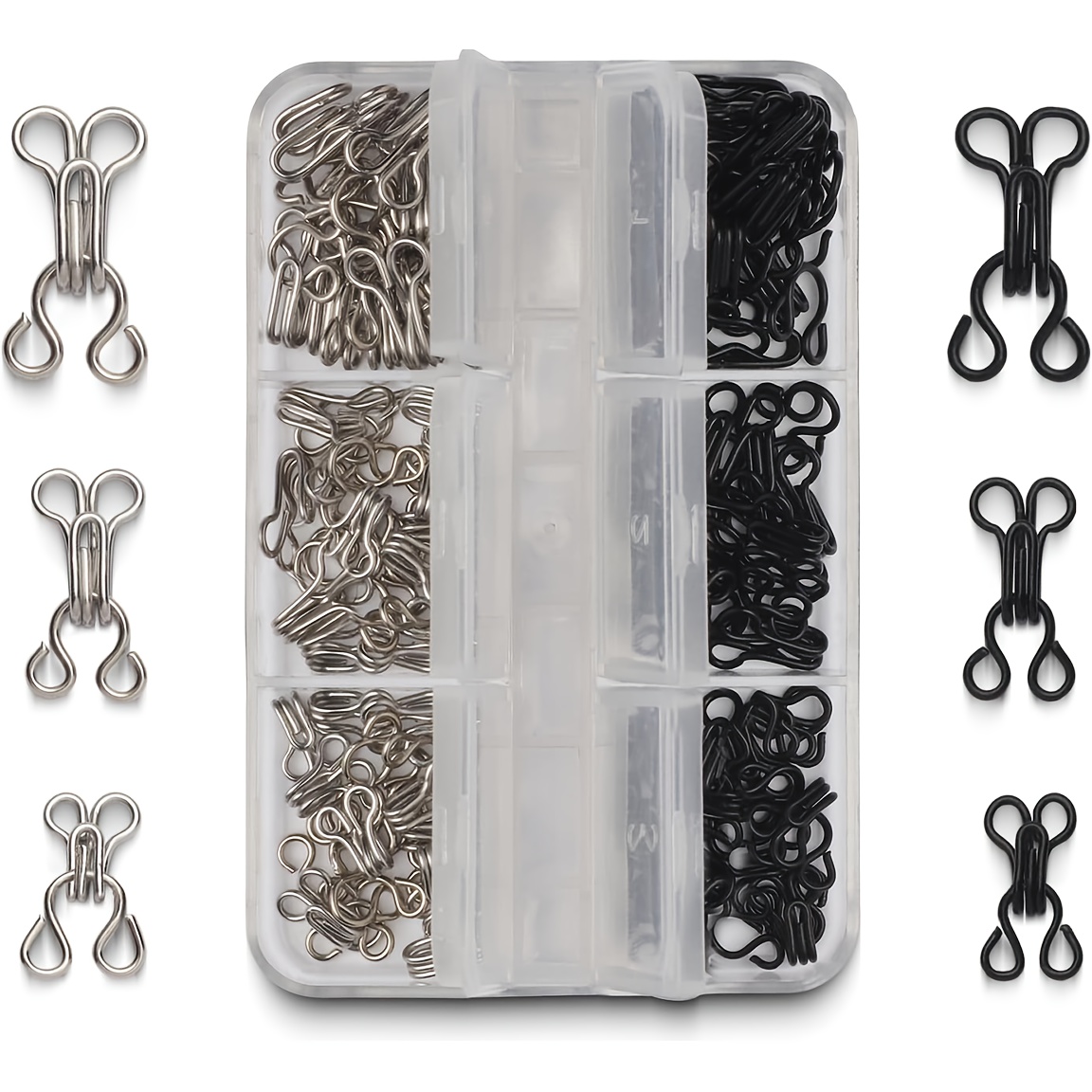 Hook Eye Fastener - Onzichtbare kraaghaakjes en -oogjes, metalen verborgen