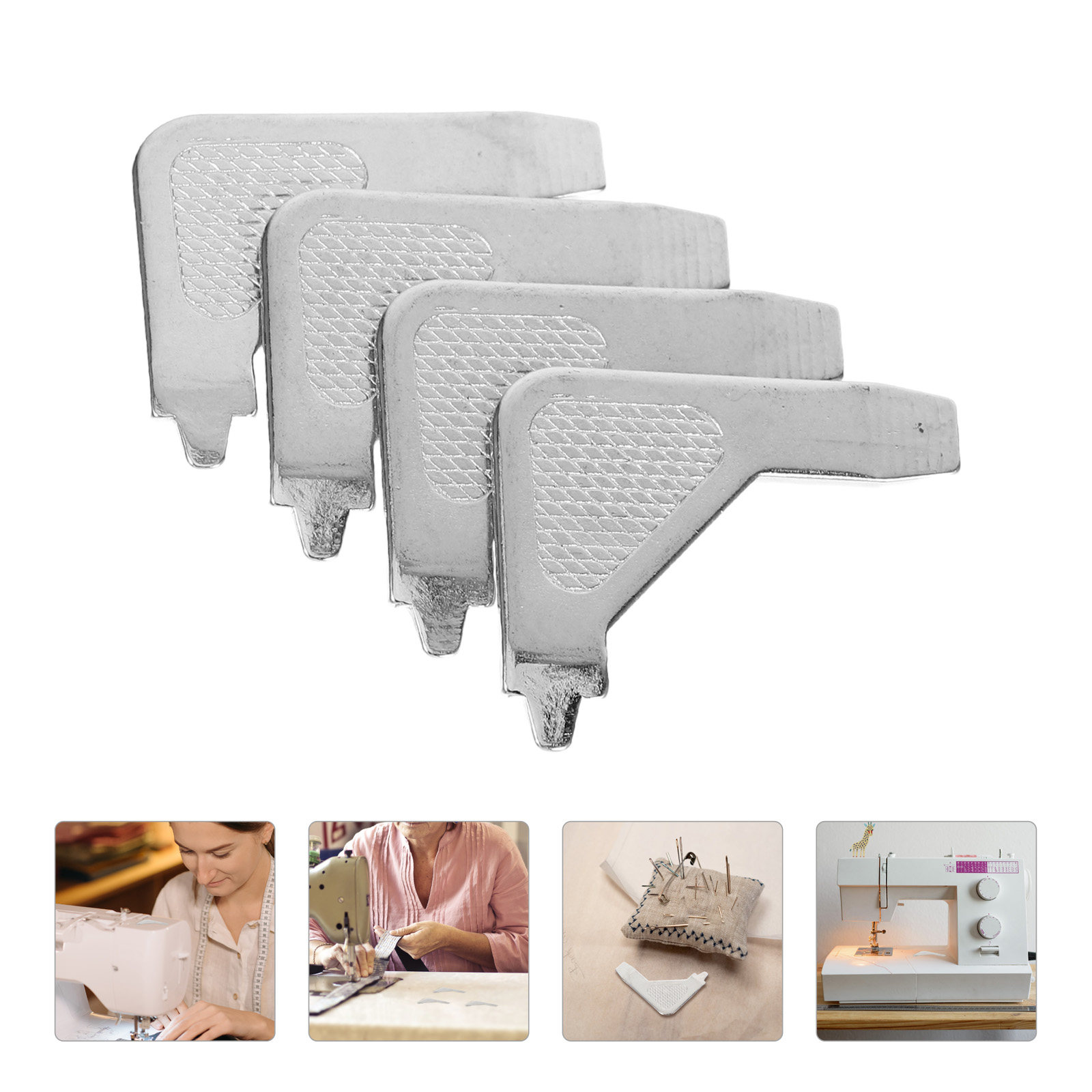 Sewing Repair - 4-delige precisieschroevendraaierset voor naaimachines, ergonomische metalen