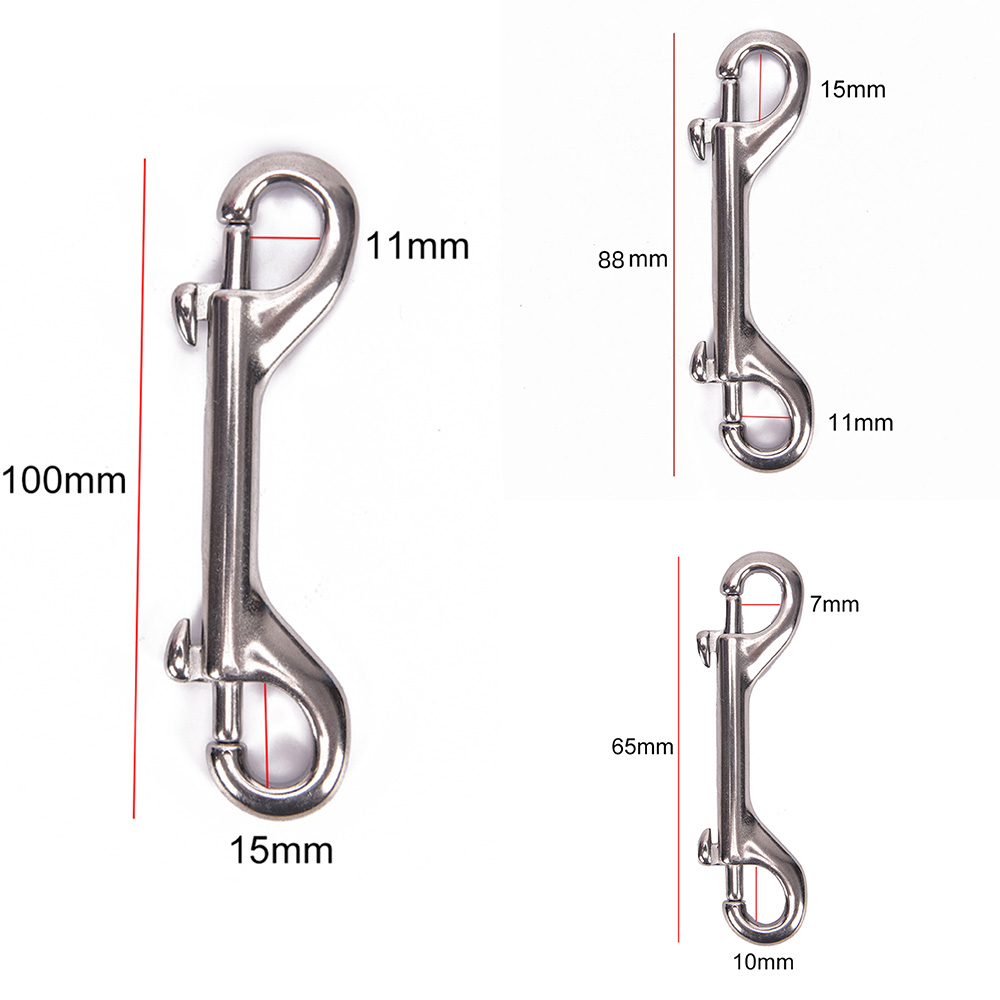 Hook Eye Fastener - 65mm/88mm/100mm Dubbelzijdige duikhaak - Zinklegering oogbout