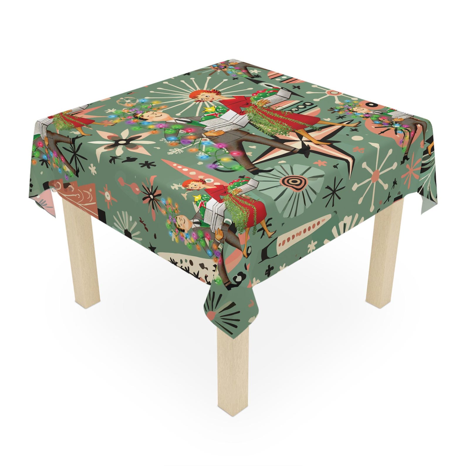 Retro jaren 50 kitsch kerstvie - Century Textile & Sewing Supply recensie en prijs