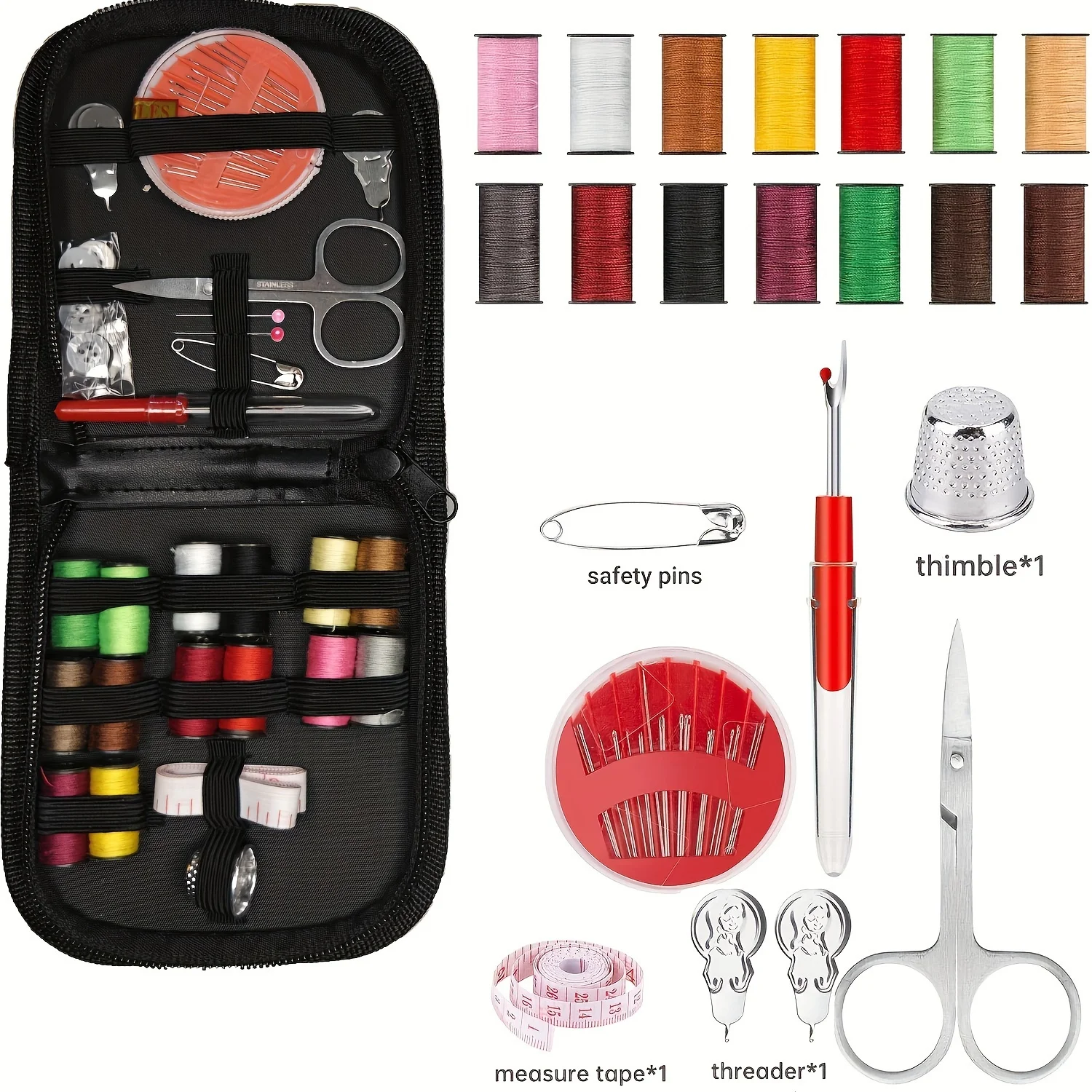 67/128 stuks naaiset met naaib - Sewing Thread Production recensie en prijs