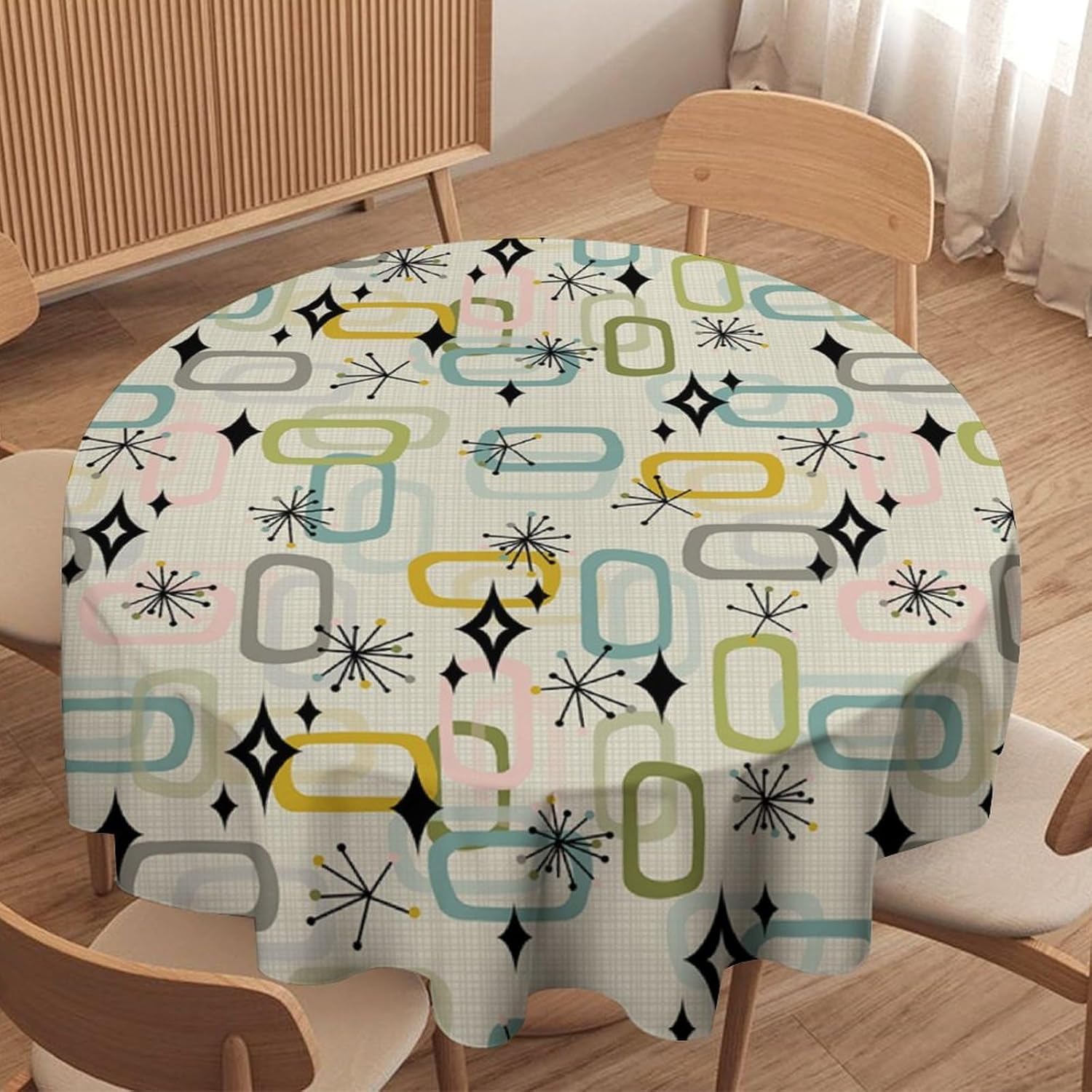 Mid Century Boho Retro Abstrac - Century Textile & Sewing Supply recensie en prijs