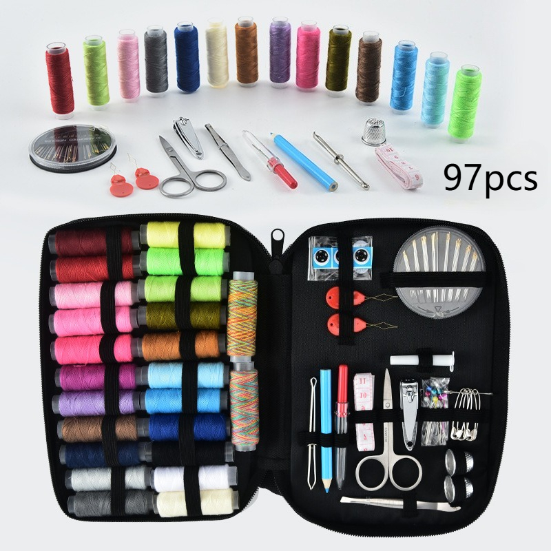 97-delige naaiset met naaigere - Sewing Thread Production recensie en prijs