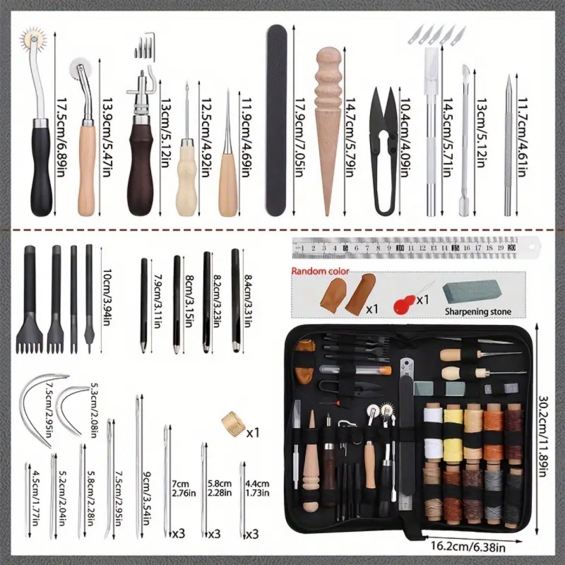 Schoenleer naaikit met priem,  - Sewing Thread Production recensie en prijs