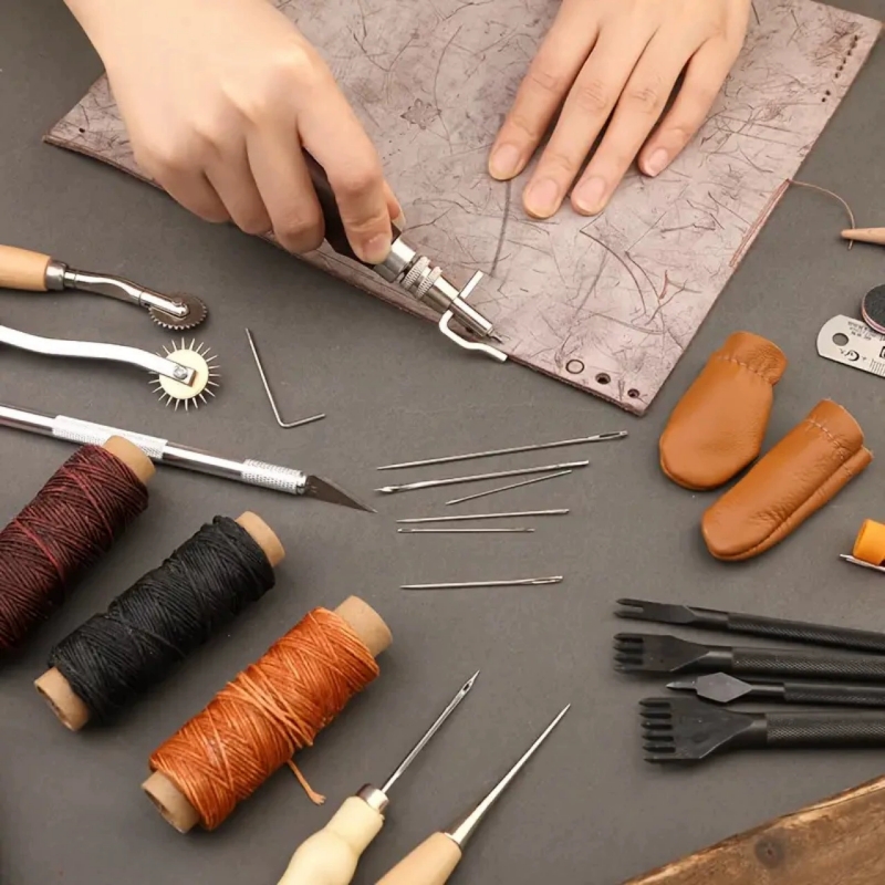 Schoenleer naaikit met priem,  - Sewing Thread Production recensie en prijs